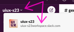 Slack web link